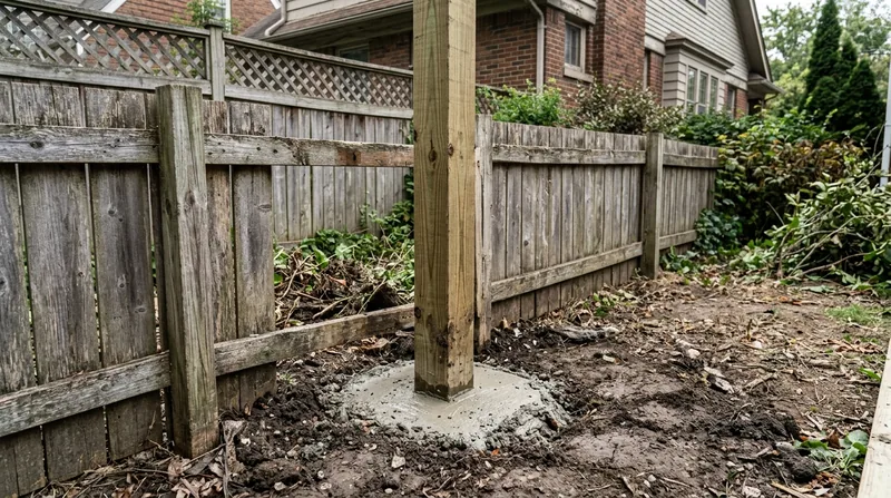 Fence Post Repair & Replacement Detroit